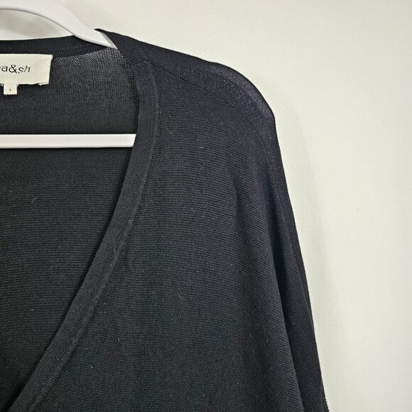 ba&sh Lady Cardigan in Black - Size 1 (Small) - Picture 4 of 11